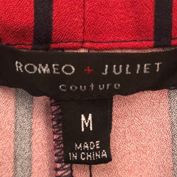 Romeo & Juliet Couture vertical-stripe pants w/ pockets sz M - Picture 6 of 10